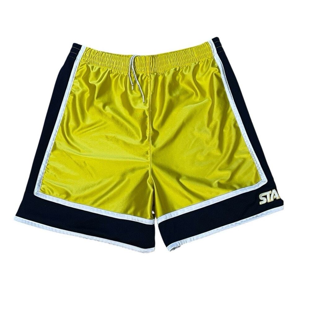 Vintage 90’s Starter Shorts Men’s Size Large Gold/Black Basketball Drawstring